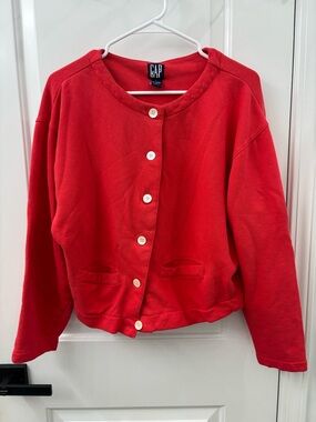 Gap button down sweater cotton